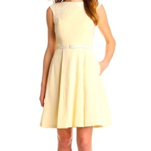 Maggy London Seersucker Belted Dress size 8